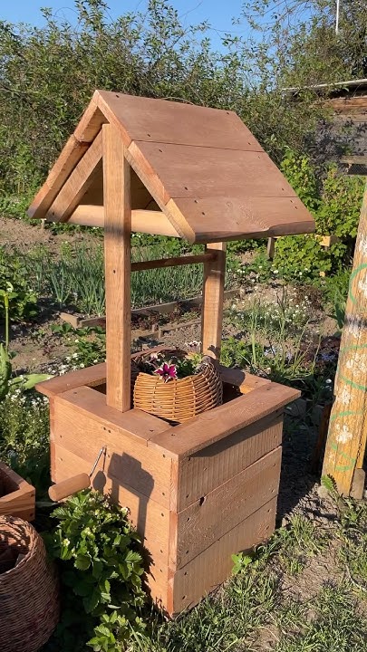 Декор для сада…Колодец своими руками 🪚#рукоделие#творчество#diy#garden# ...