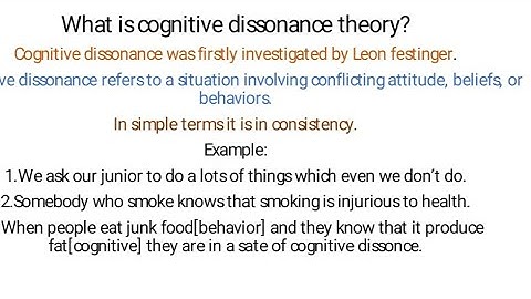 Cognitive Dissonance Theory | Attitude | Organisational Behavior