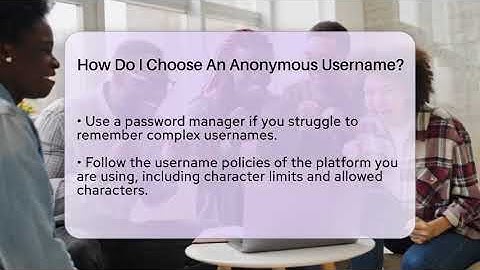 How Do I Choose An Anonymous Username? - Everyday-Networking