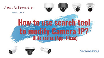 How to use IP search too to Modify IP? Ulite series (App: Hisee)