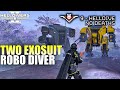 Helldivers 2  two exosuit build gameplay no commentary max difficulty no deaths