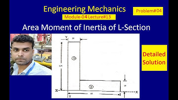 Area Moment of Inertia of L-Section | Problem-4 | Engineering Mechanics | M04L13 | Mechtube India