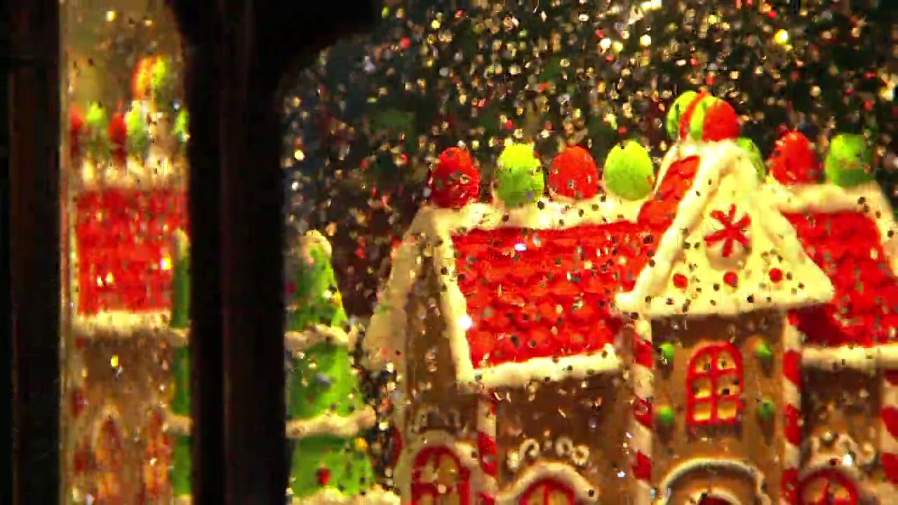 12" Illuminated Glitter Lantern with Holiday Scene by Valerie on QVC