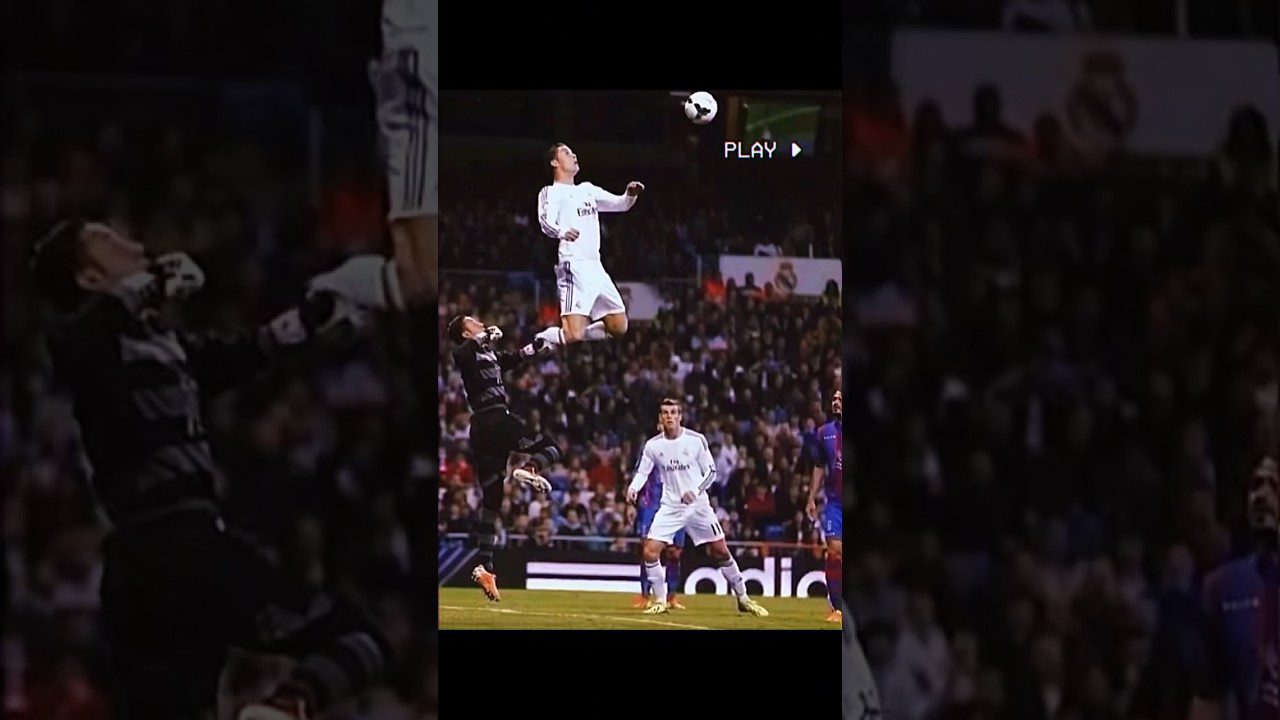 Ronaldo  Highest jump in football  football  soccer  shorts