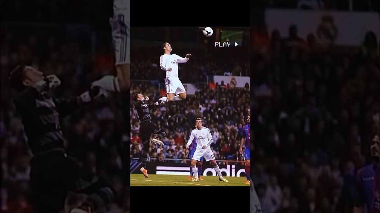 ⁣Ronaldo 😂 Highest jump in football #football #soccer #shorts