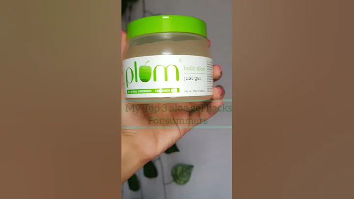 My 3 Best Aloe Gel Hacks In Summers  / You Must Try #shorts