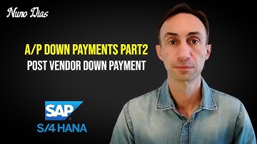 How to Post a Vendor Down Payments with a FIORI App and a T-code: S/4 HANA