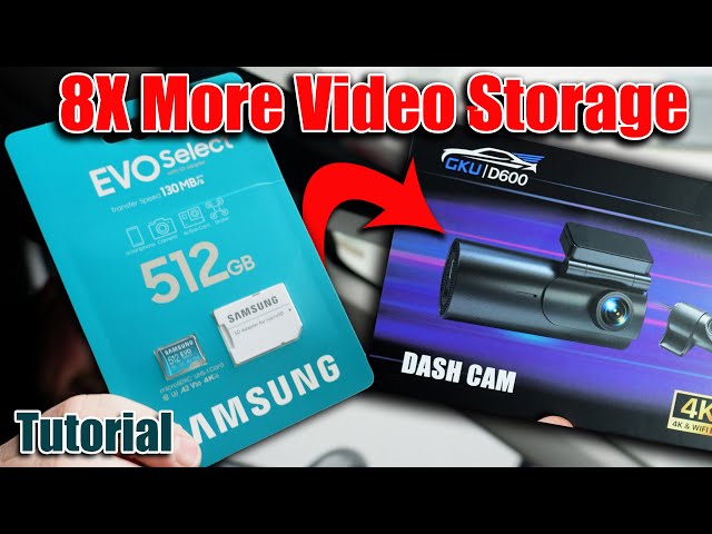 Get 60+ hrs of video recording on your Dash Cam