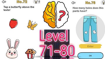 BRAIN OUT ALL LEVELS | BRAIN OUT LEVEL 71-80 |FUN AND KNOWLEDGE GAME PLAY| ANDROID/IOS  GAMES..