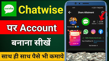 Chatwise app account kaise banaye | chatwise app kaise use Karen | Earn money