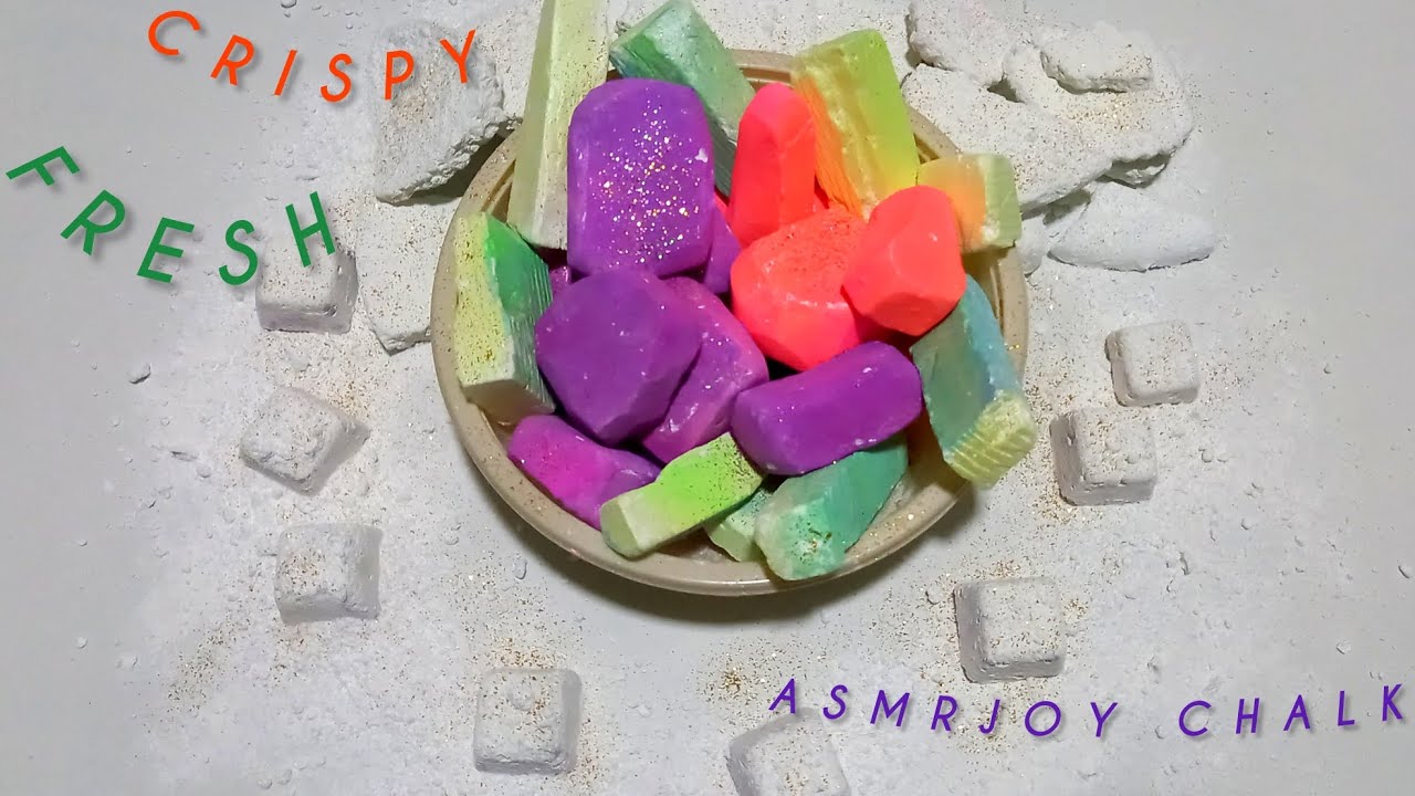 PLATE of DELICIOUS CHUNKS FRESH DYED CHALK 😋💚💜REFORMED CRISPY CHALK 🤍 ...