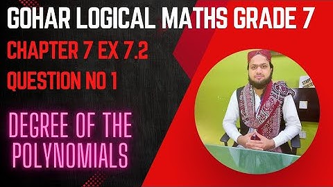 Gohar Logical Maths Class 7 Ex 7.2 Q1