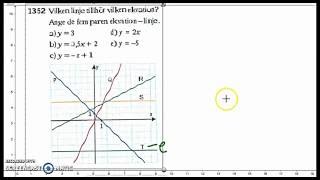 Matematik 5000 - Ma 2a - Kapitel 1 - Räta linjens ekvation - 1347