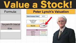 How Peter Lynch Values a Stock! (Peter Lynch's Valuation Tutorial) screenshot 4