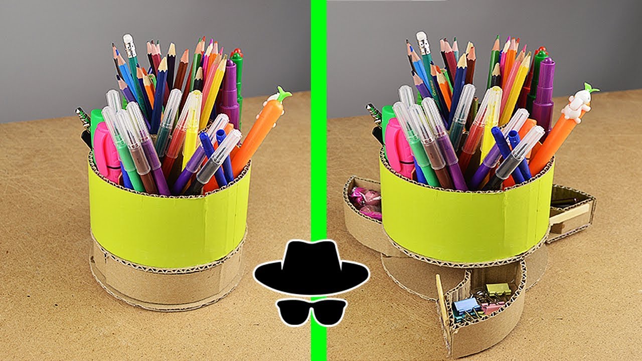 How to Make a Pen and Pencil Holder - Science Experiments for Kids - Ronyes  Tech