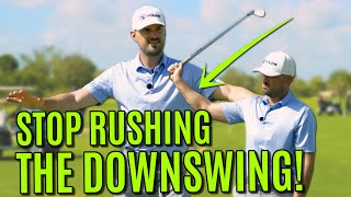 How To Stop Rushing The Downswing And Start Hitting It Solid