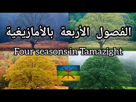 فصول السنة باللغة الأمازيغية Four Seasons In Tamazight