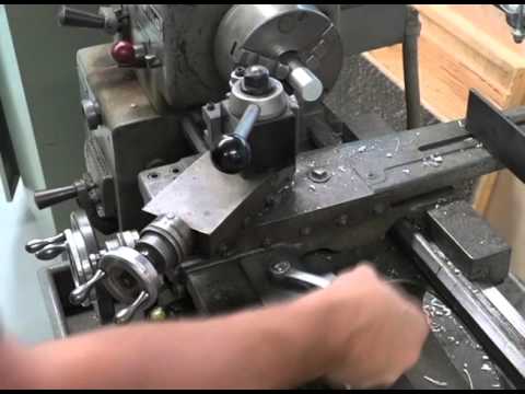 Operation of a Clausing Lathe - YouTube