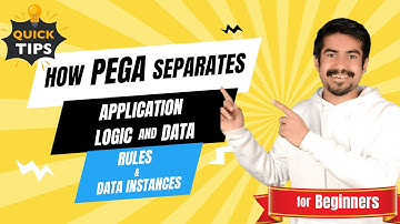 How PEGA separates Application Logic & Data | RULES & Data Instances #pega #prpc #pegasystems