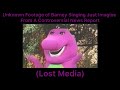 Unknown footage of barney singing just imagine from a controversial news report lost media