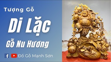 Tượng Gỗ Di Lặc: Tượng Di Lặc Ngũ Phúc Gỗ Nu Hương | Đồ Gỗ Mạnh Sơn #shorts