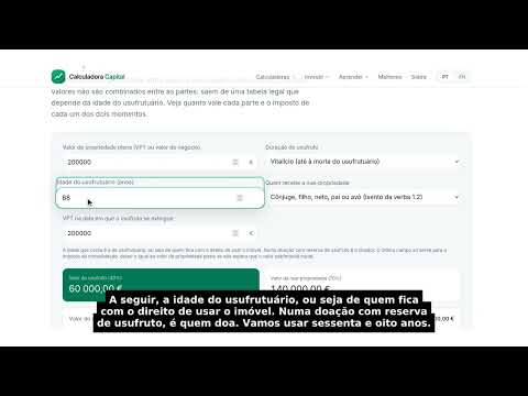 Calculadora de Usufruto e Nua-Propriedade