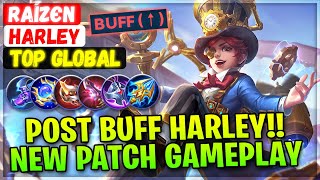 Post Buff Harley!! New Patch Gameplay [ Top Global Harley ] Rαízєn - Mobile Legends Emblem And Build