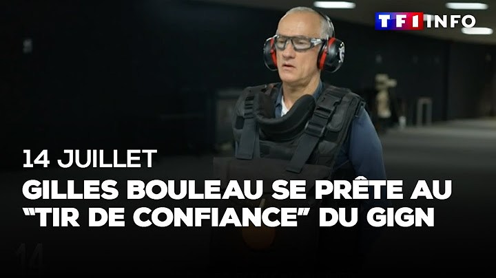 14 juillet : Gilles Bouleau se prête au "tir de confiance" du GIGN
