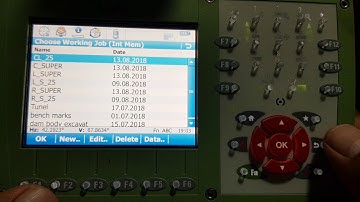 How to create new job   how to import data total station leica ts11 viva