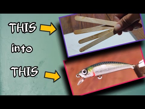 EP.2//MAKING MINNOW LURE USING POPSICLE STICKS//FOILING & COLORING