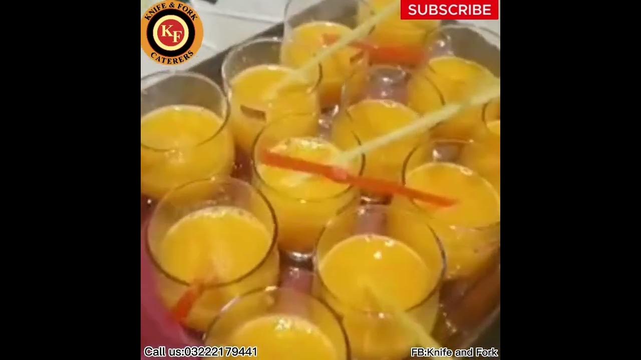 Seasonal fruit juices Limca Candy floss Knife and Fork Caters