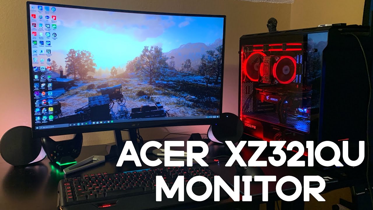 park Mangel vasthouden Acer XZ321QU 32 inch Monitor Unboxing, Setup, and Testing - YouTube