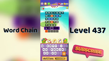 Word Chain Level 437 Answers 🔗 | Easy Solutions & Tips