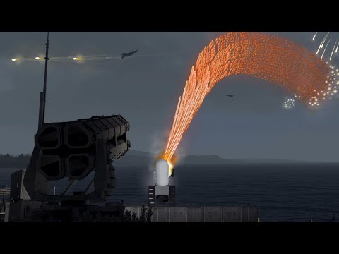 SAM/C-RAM System in Action vs Fighter Jet - Surface-to-Air Missile - Military Simulation - ArmA 3