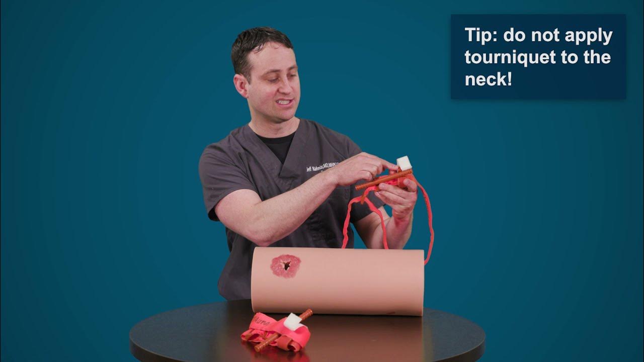 StoptheBleed How to Apply a Tourniquet to a Trauma Wound YouTube
