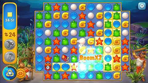 Fishdom level 4 Gameplay (iOS Android)