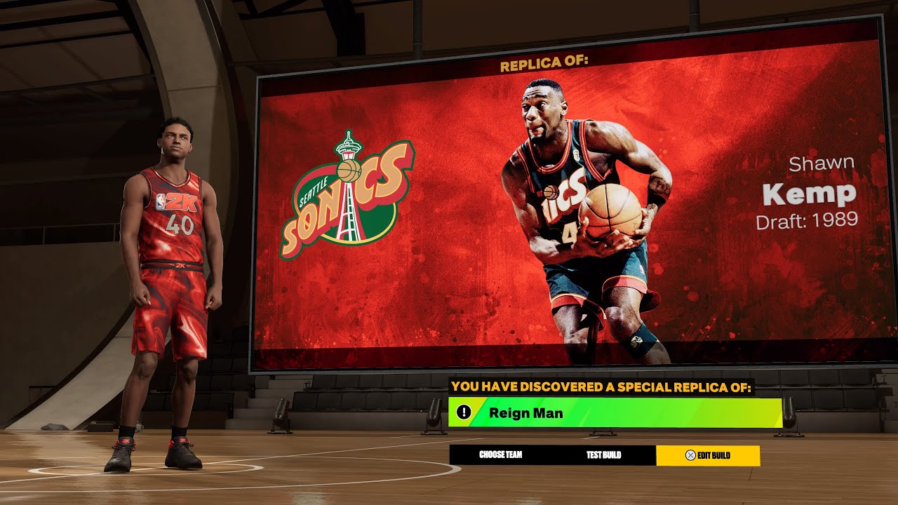 HOW TO CREATE *REIGN MAN* SHAWN KEMP REPLICA EASTER EGG BUILD IN NBA