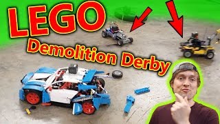 LEGO RC Car Demolition Derby with Slowmo