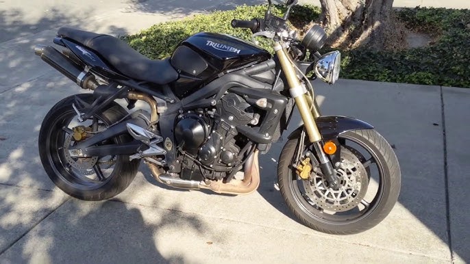 2010 '10 Triumph Street Triple R 675 Sports Naked Black Used For Sale Video  Walk Around - Youtube