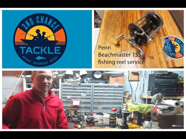Penn Beachmaster 155 fishing reel how to takew apart abnd service