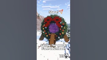 Holiday Wreath Nether Portal! #minecraft