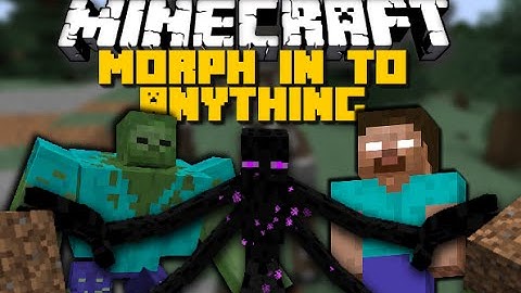 Minecraft: MORPH IN TO YOUR FAVORITE MOBS! (Herobrine, Mutant Creatures & More) Mod Showcase