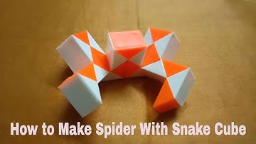 How To Make Spider With Rubiks Snake Cube | Trendz Videos