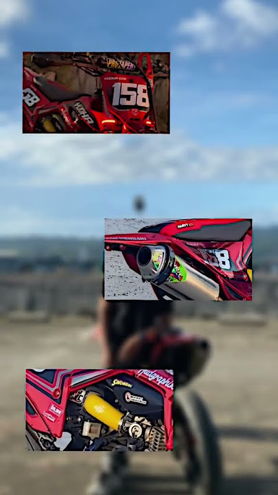 MODIFIKASI SUPERMOTO CRF WARNA MERAH SUPER GANTENG #shorts