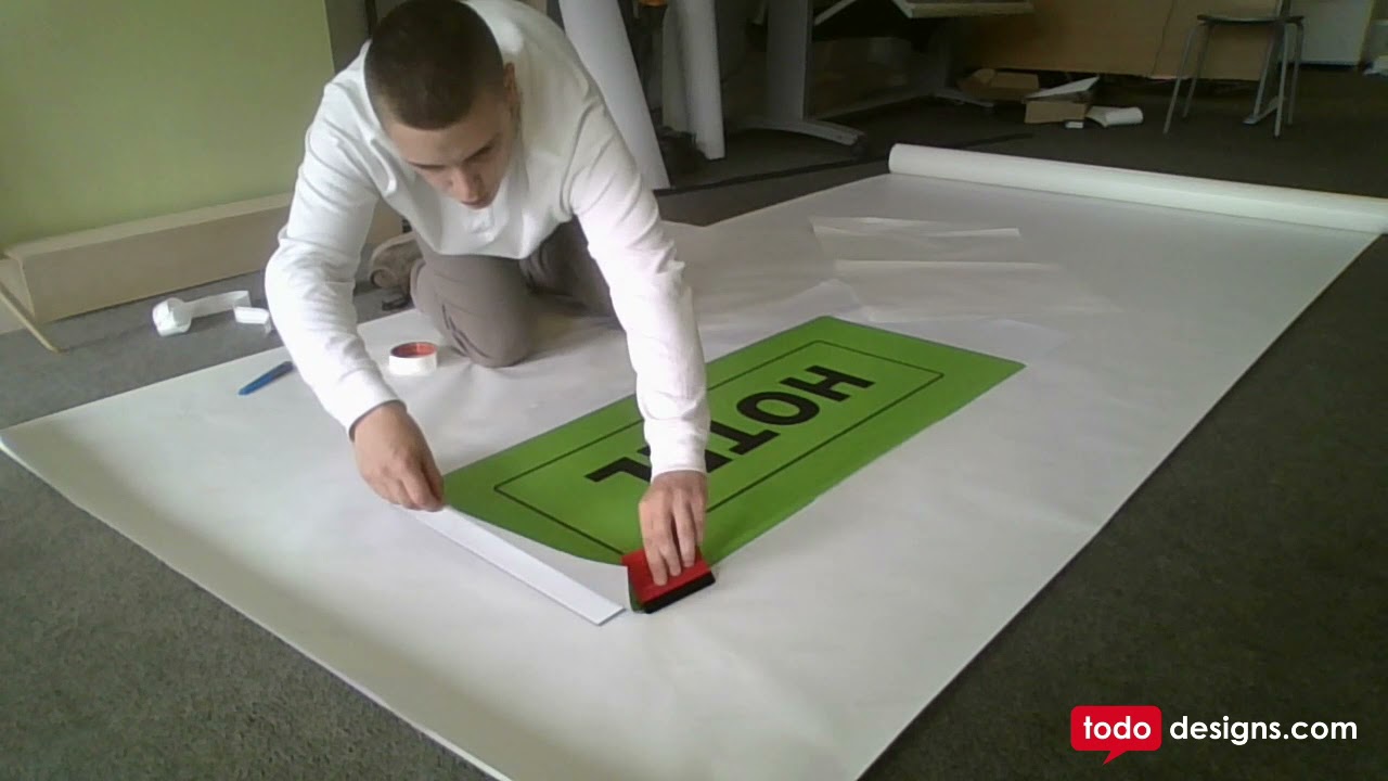 How To Stick Vinyl Stickers On Dibond By Todo Designs YouTube How To Stick Vinyl Stickers On Dibond By Todo Designs YouTube