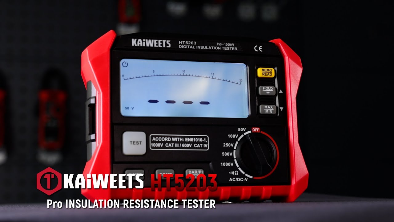KAIWEETS Insulation Resistance Meter — Built for Electricians Who Need Precision & Safety⚡⚡⚡