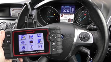 iCarsoft US v2.0 Official Demo   Ford Airbag Light Diagnose & Reset B0028 Fault Code - Scan Tool