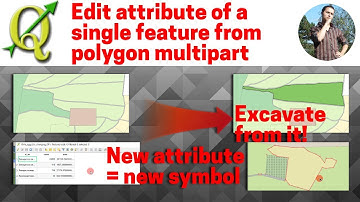Editing attributes of a single feature from multipart polygons