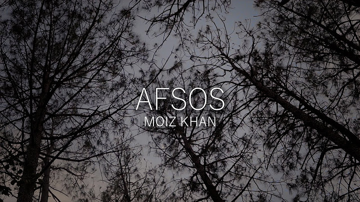Anuv Jain - AFSOS ft. AP Dhillon -  Moiz Khan (Official Cover Version)