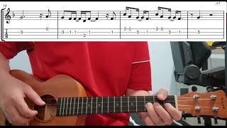 Video thumbnail of "Blinding Lights (The Weeknd) - Easy Beginner Ukulele Tab With Playthrough Tutorial Lesson"